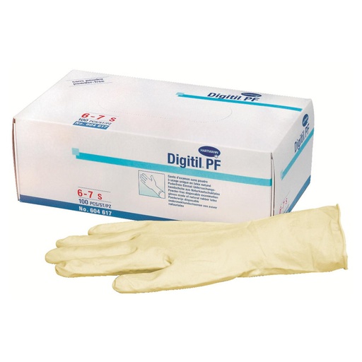 [68-310-98] GANTS LATEX SS POUDRE DIGITIL PF S (100)  HARTMANN