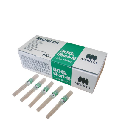 [7712] AIGUILLES STERILES MORITA 0,30 X 16mm - BTE 100